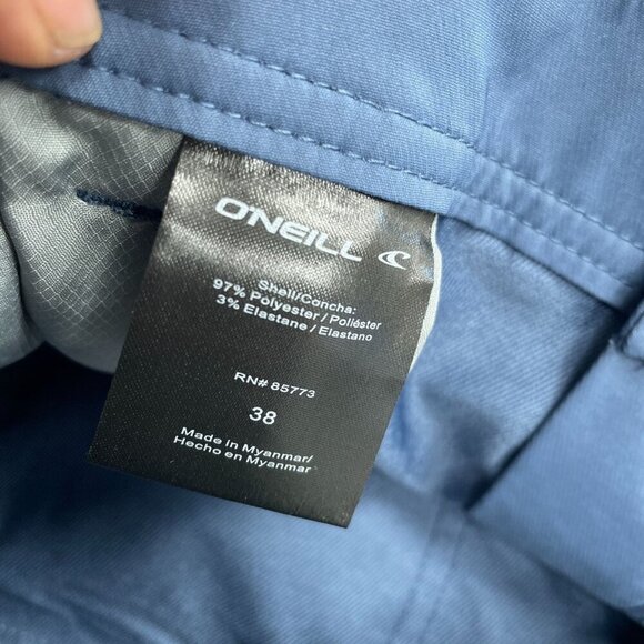 NEW ONeill Men's 38 Hybrid Standard Fit Shorts Blue 2-Way Stretch Lightweight - Picture 5 of 7